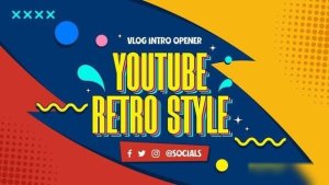 Videohive Retro Youtube Intro Openers template preview