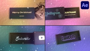 Videohive New Year Gift Box Logo for After Effects Logo Stings template preview