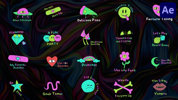 Videohive Acid Titles for After Effects Titles template preview