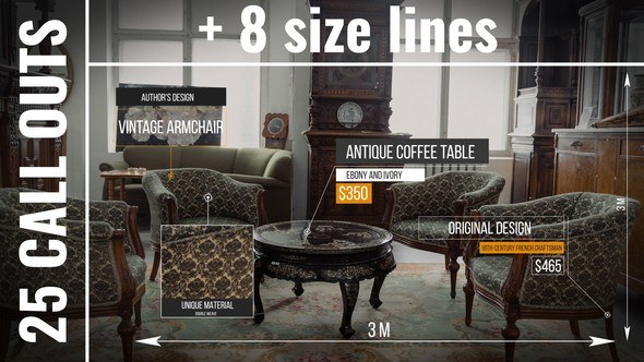 Videohive 25 Call Outs for After Effects Infographics template preview