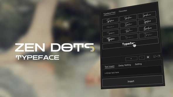 Videohive Animated Typeface - Zen Dots Titles template preview