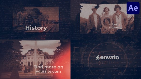 Videohive History Opener for After Effects Openers template preview