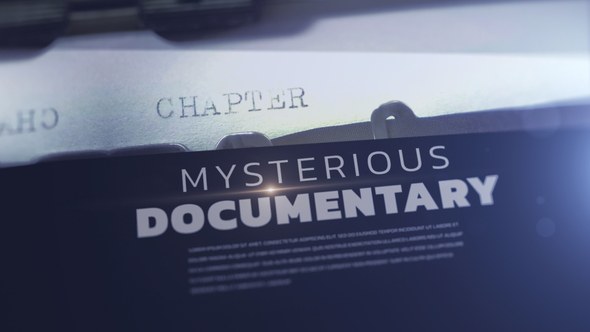 Videohive Mysterious Documentary Opener Video Displays template preview