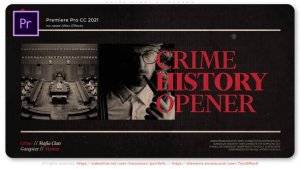 Crime Story Slideshow Premiere Pro template preview