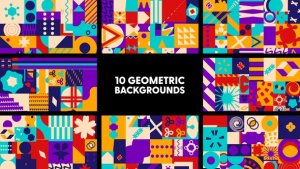 Videohive Geometric Backgrounds 43745451 Elements template preview