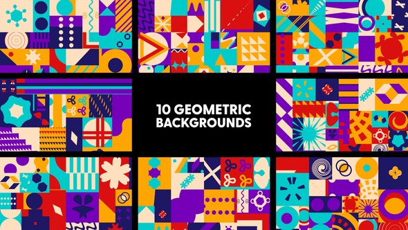 Videohive Geometric Backgrounds 43745451 Elements template preview