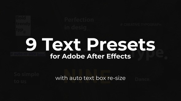 Videohive Text Presets 45777388 Titles template preview