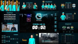 Videohive Gamer Esport Broadcast Package Broadcast-packages template preview