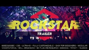 Rockstar Trailer Video Displays template preview