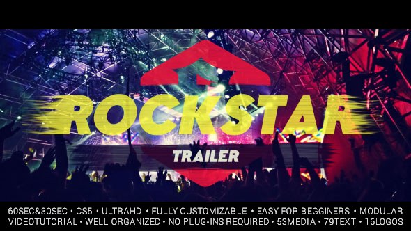 Rockstar Trailer Video Displays template preview