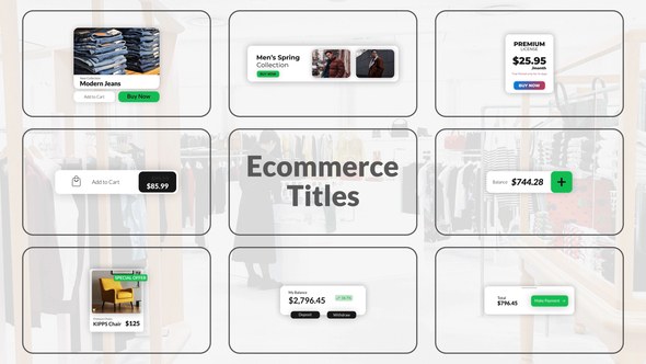 Videohive Ecommerce Titles Titles template preview