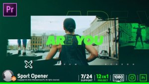 Sport Opener Premiere Pro template preview