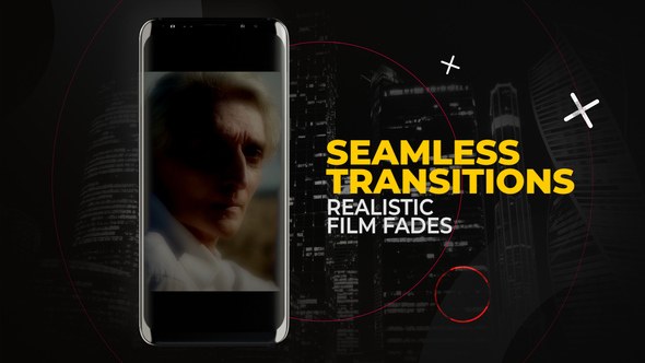 Videohive Vertical Realistic Film Fades | After Effects Elements template preview