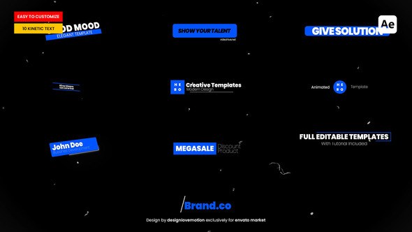 Videohive Kinetic Text Animation | Affter Effect Titles template preview