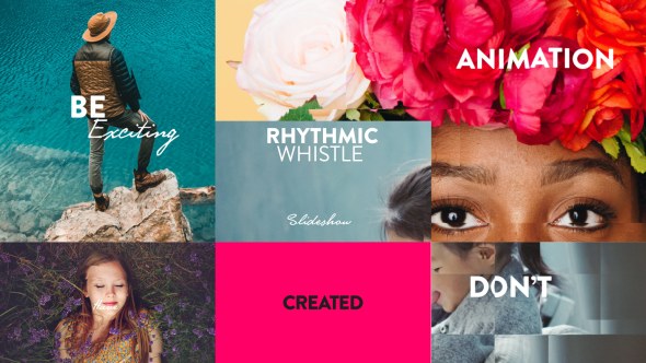 Videohive Rhythmic Whistle Slideshow Video Displays template preview