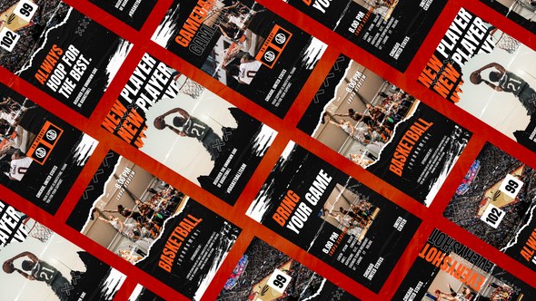 Videohive Fernost Basketball Sports Reel Product Promo template preview