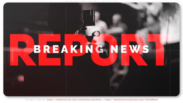 Videohive Breaking News Report Broadcast-packages template preview