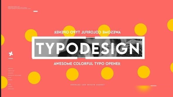 Videohive New Typo Intro Openers template preview