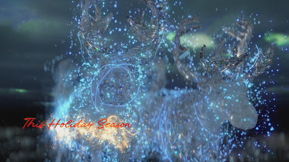 Videohive Santa Sleigh Reveal Logo Stings template preview