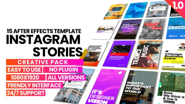Videohive Instagram Stories | AE 43939628 Elements template preview