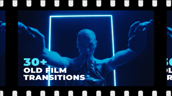 Videohive FIlm Old Transitions Elements template preview