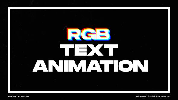 Videohive RGB Text Animation | AE Titles template preview