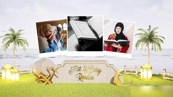 Videohive Realistic Eid and Ramadan Slideshow Ramadan template preview
