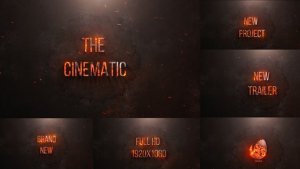 Videohive Epic Fire Titles 35399136 Titles template preview