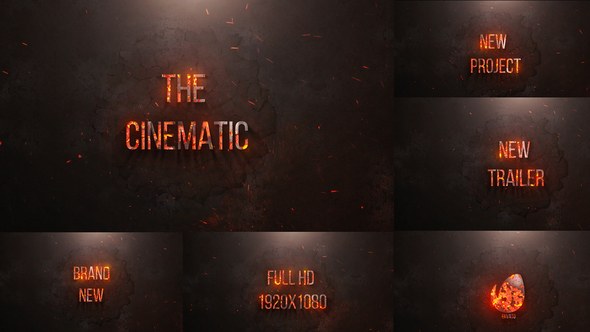 Videohive Epic Fire Titles 35399136 Titles template preview