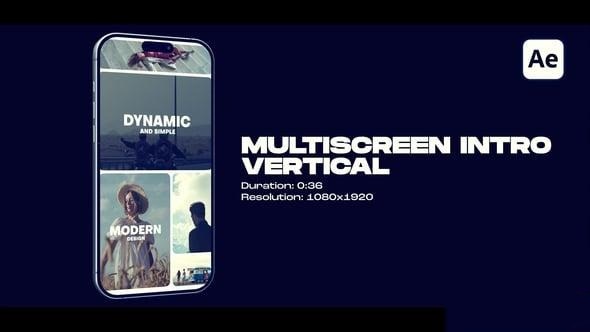 Videohive Vertical Multiscreen Intro Openers template preview