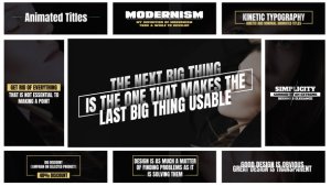 Videohive Kinetic Typography 46833434 Titles template preview