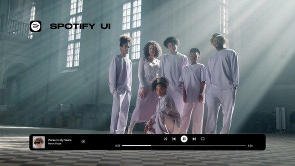 Videohive Spotify UI Titles template preview