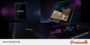 Videohive Pad 3D Presentation Video Displays template preview