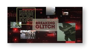 Videohive Breaking Glitch Presentation Slideshow Video Displays template preview