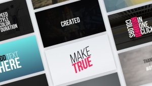 Typography Vol.1 Video Displays template preview