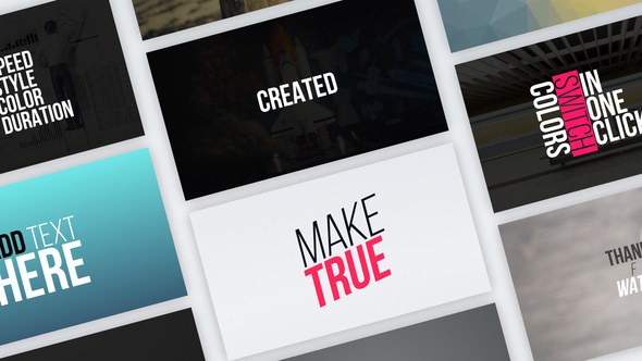 Typography Vol.1 Video Displays template preview