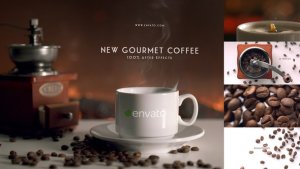 Videohive New Gourmet Coffee Product Promo template preview