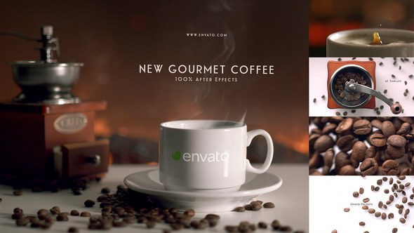 Videohive New Gourmet Coffee Product Promo template preview