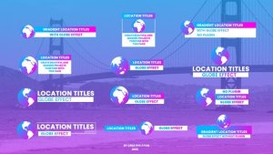 Videohive Location Titles | AE 45024294 Elements template preview