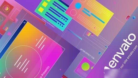 Videohive Gradient Windows Opener Openers template preview