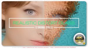 Videohive Realistic Distortion Glass - Overlays Pack Elements template preview
