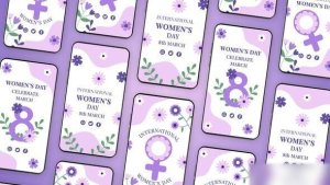 Videohive Women's Day Instagram Story Elements template preview