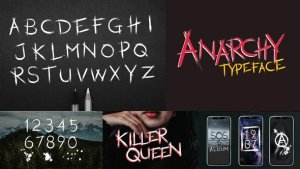 Anarchy Animated Typeface Video Displays template preview