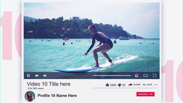 Videohive Top 10 YouTube Videos Openers template preview