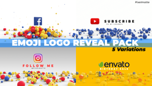Videohive Emoji Logo Reveal Pack Logo Stings template preview
