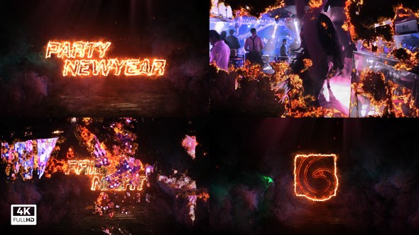Videohive Fire Trailer Title Titles template preview