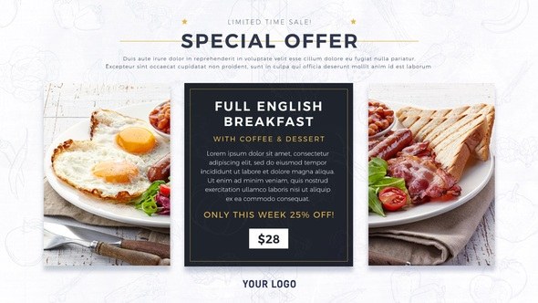 Videohive Restaurant Promo III Product Promo template preview
