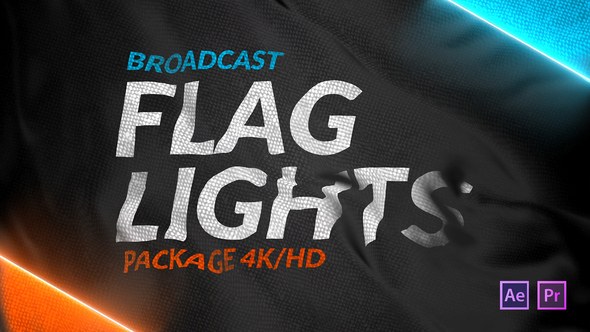 Videohive Broadcast Flag Lights Broadcast-packages template preview