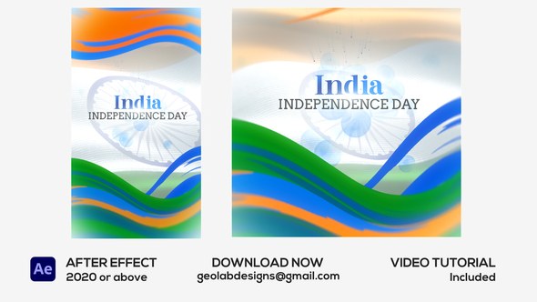 Videohive India Independence Day Openers template preview