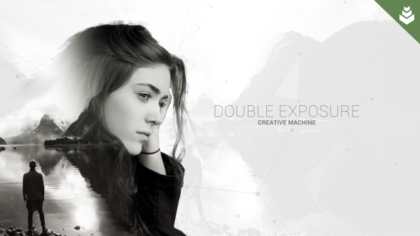 Double Exposure Machine Video Displays template preview